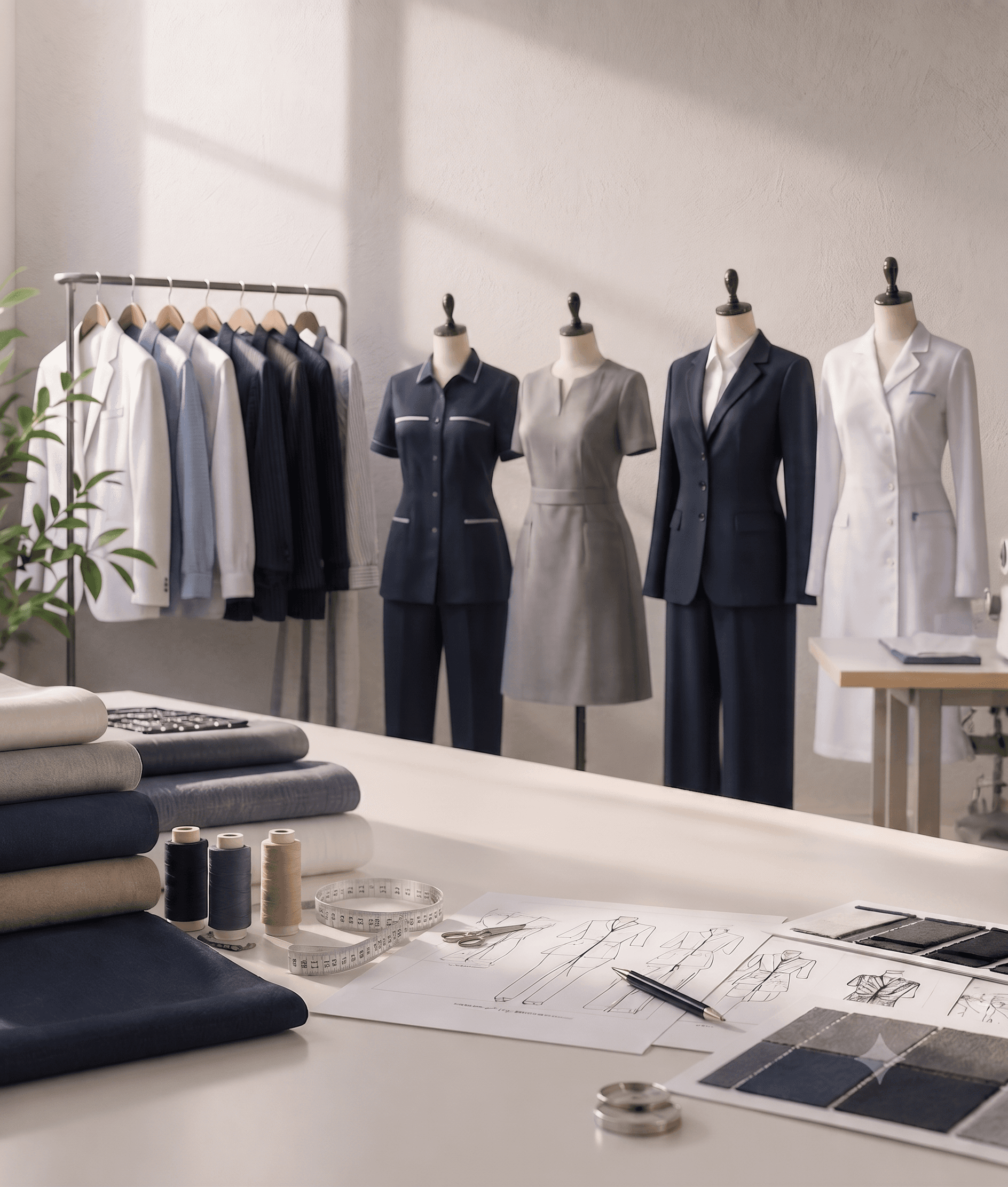 Amal Uniforms manufacturing workshop in Riyadh